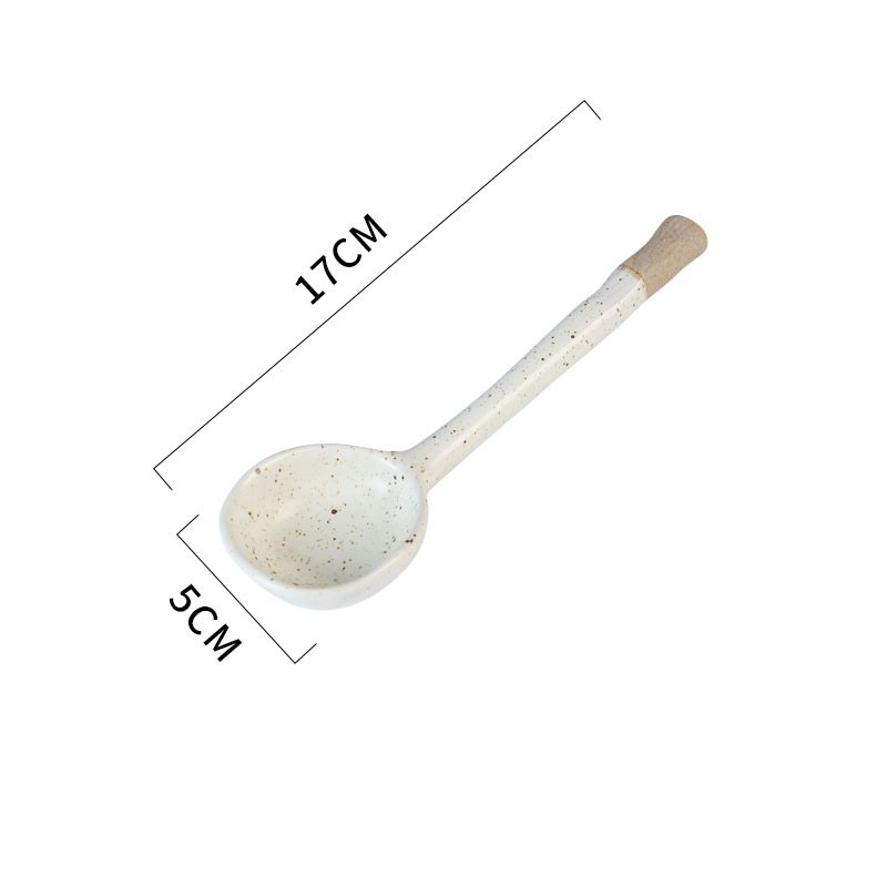 Clay Bamboo-Jointed Spoon
