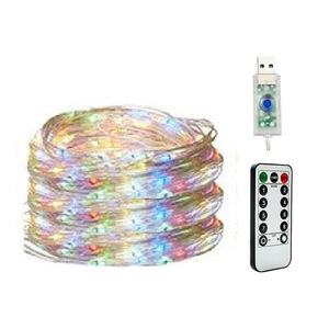 銅線ライトストリングUSB30メートル300LED8機能クリスマスデコレーションリモコンLEDロープストリング - Product Image 5
