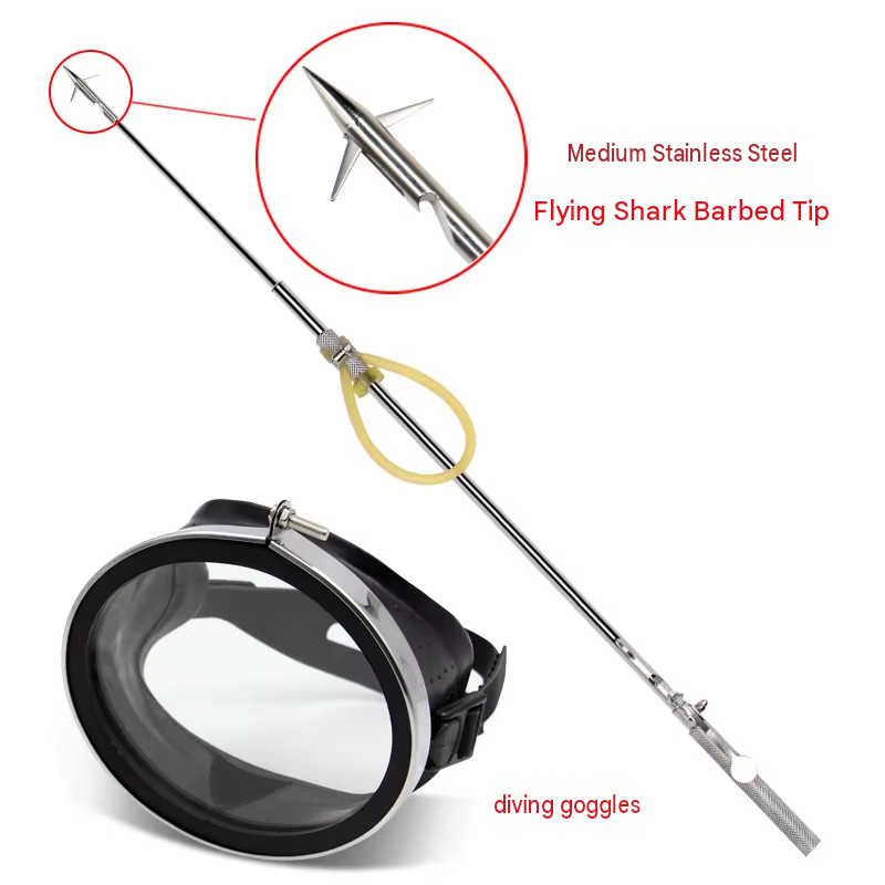 Stainless steel medium flying shark barbed hook-1 piece-premium