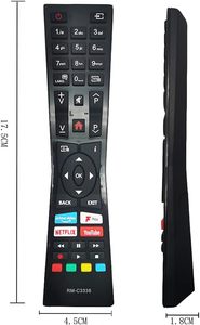 สำหรับรีโมท JVC yibichin RM-C3338 RC43101P รีโมทคอนโทรลด้วย PRIME Video fplay YouTube และปุ่ม Netflix ไม่จำเป็นต้องตั้งค่า - Product Image 6