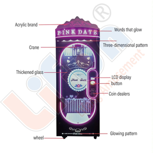 कारखाने थोक सिक्का संचालित आर्केड गुलाबी तारीख प्लग खिलौना पुरस्कार कट-उर-शॉपिंग मॉल के लिए पुरस्कार - Product Image 4