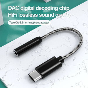 Hifi <strong>Audio</strong> Digital Decoder Aux Converter Headphone <strong>Adapter</strong> Usb Type C to 3.5Mm Headphone Jack <strong>Audio</strong> <strong>Adapter</strong>