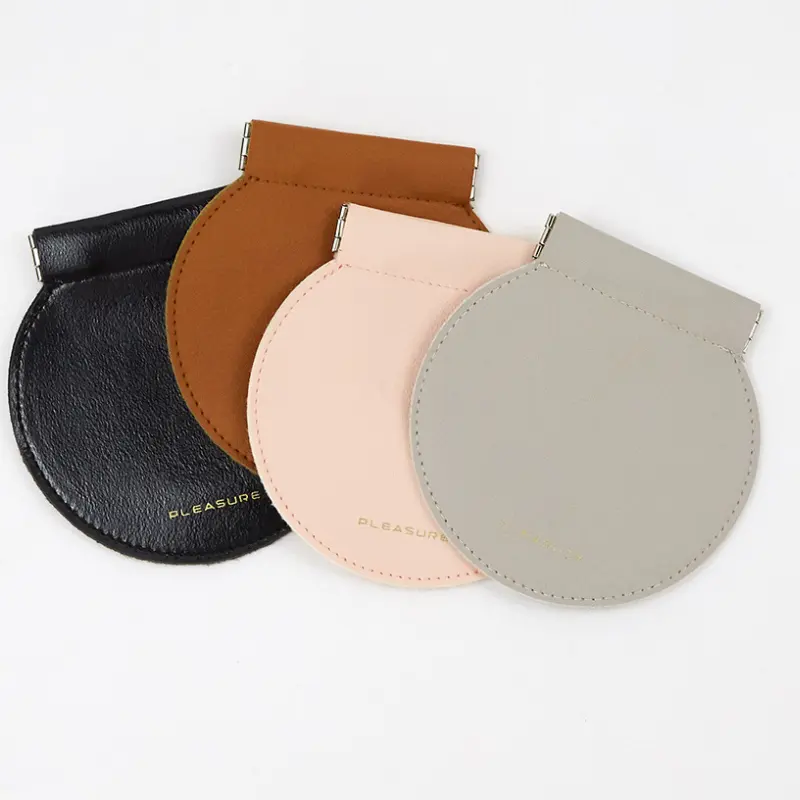 Fabrika özelleştirilmiş PU deri sıkmak bozuk para cüzdanı küçük cüzdan kılıfı değişim tutucu taşınabilir ruj çantası
