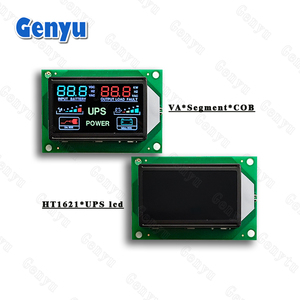 Kunden spezifischer LCD-Hersteller Chip an Bord Schwarzer Bildschirm 6-stellige HT1621-Farb-Sieben-Segment-Anzeigemodule für USV-Strom versorgung - Product Image 2