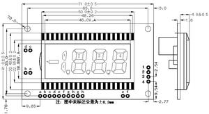 Werkspreis: günstig, maßgeschneidert OEM ODM 2 3 4 Stellen Segment LCD-Display - Product Image 6