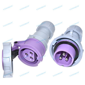 IP67 Waterproof Low Voltage Industrial <strong>Plug</strong>/ Socket <strong>16A</strong>/32A 2/3core Pin 20-25V Male and Female <strong>Plug</strong> Sockets - Product Image 2