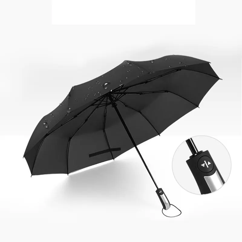 Automatic folding umbrella car design windproof customized promotional items with logo prints travel anti uv business parasols