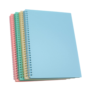 Cuaderno de encuadernación en espiral tamaño A5 B5 al por mayor, papelería sencilla de color sólido para estudiantes con bobina gruesa y cuaderno de cubierta de PP - Product Image 3