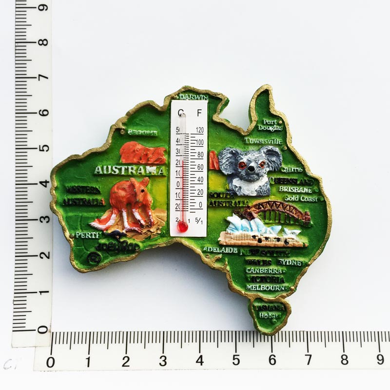 Thermomètre de carte géographique