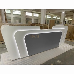 零售商店新设计厚材料节省空间前台表耐磨表面接待处 - Product Image 3