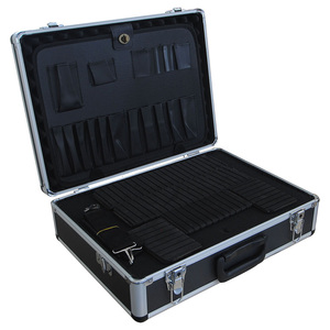 Trường hợp nhôm màu đen với vỏ cứng bọt nhôm trường hợp tùy chỉnh nhôm Mang trường hợp - Product Image 2