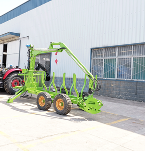 ATV Logs Trailer with Crane Transporting Logs <strong>and</strong> <strong>Timber</strong> - Product Image 1