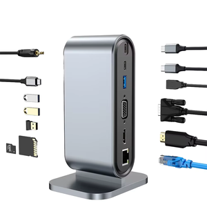 Veri aktarımı ve şarj etmek için 12 in 1 masaüstü tip c Usbc Usb C/usb 3.0 Hub - Product Image 1