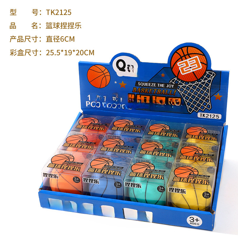 Giocattolo morbido a forma di pallacanestro colorato, arancione