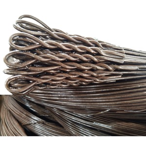出厂价格黑色退火12g/13g/14gx14ft 16ft 18ft打包机线单环打包机扎带