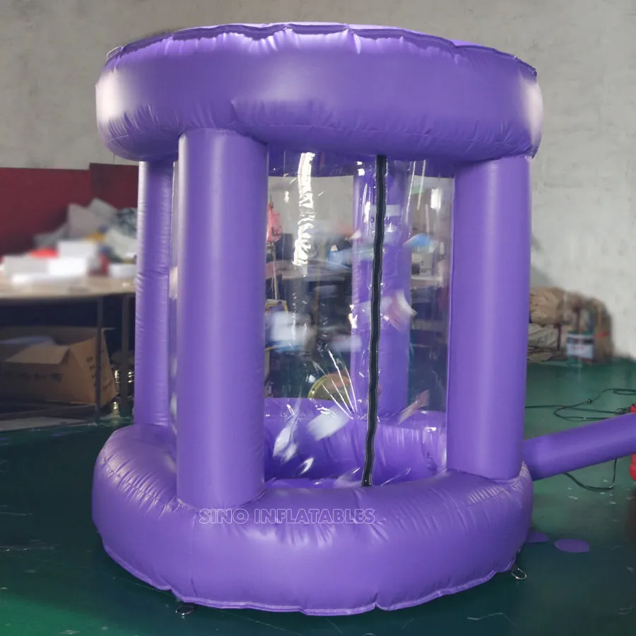 Portátil dinero booth inflable máquina de dinero para la gente jugando de dinero dentro de la venta ahora