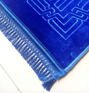 可水洗聚酯伊斯兰祈祷地毯地毯不同图案家居穆斯林清真寺祈祷垫 - Product Image 5