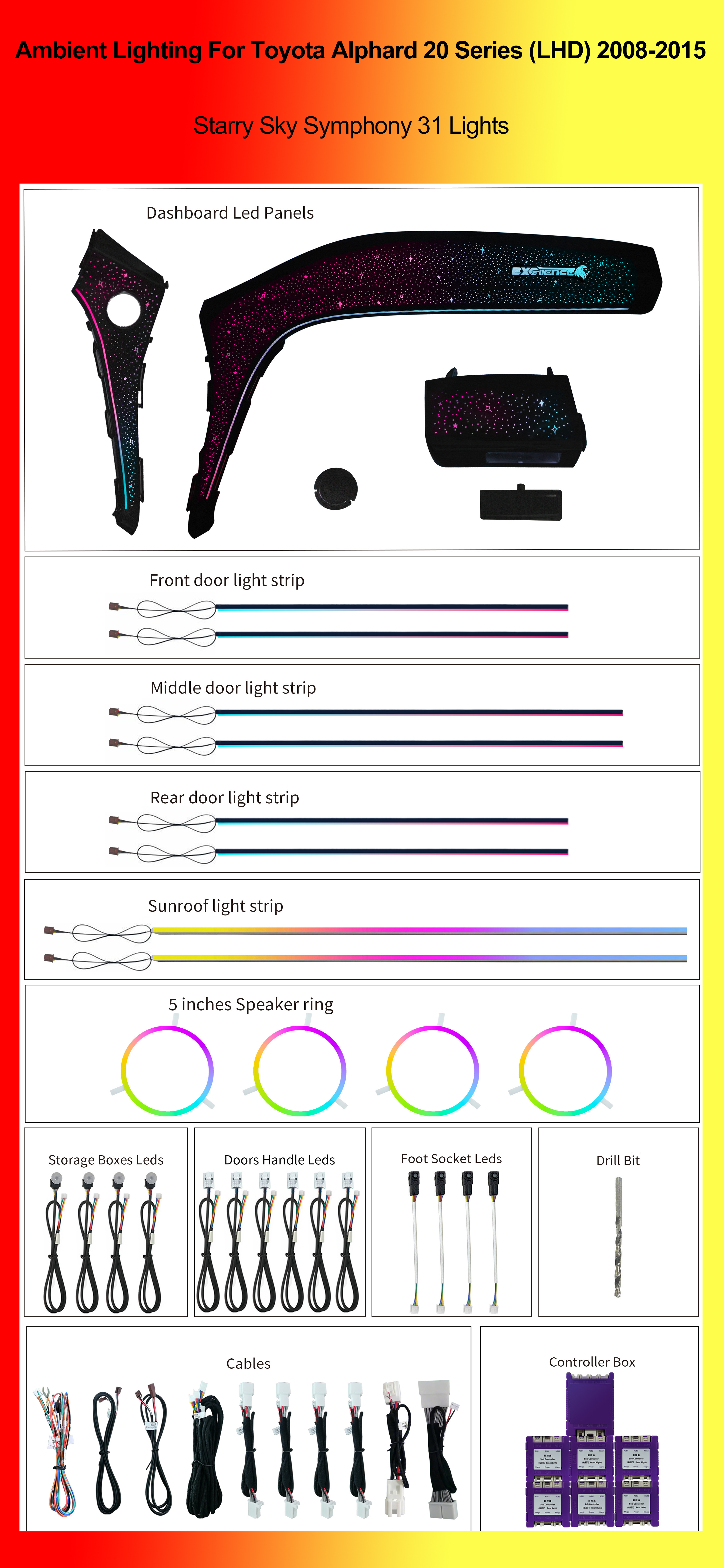 (LHD) Starry Sky Symphony 31 Lights