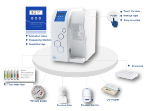 2025 Liding Precision Ultra-Pure Water System with RO+EDI Tech, 30L/H Flow, <strong>USP</strong> <strong>Designed</strong> for Lab Processes - Product Image 4