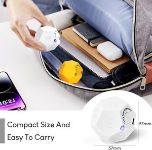 YIZHI Mini 12 taraflı küp zamanlayıcı 11 önceden ayarlanmış kez Pomodoro ADHD yönetimi egzersiz çalışma mutfak pişirme için zamanlayıcı çevirin - Product Image 5