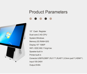 15.6 Inch Dual Screen Cash Register Machine Windows/Android <strong>All</strong> in <strong>One</strong> Pos Terminal System <strong>for</strong> Retail <strong>Shop</strong> With Thermal Printer - Product Image 5