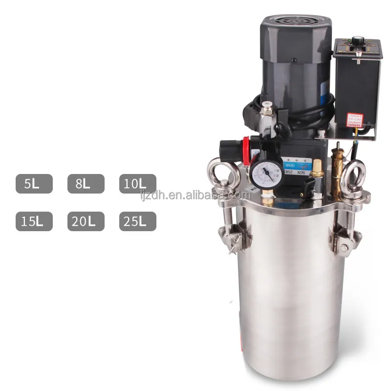 Liujiang-tanque agitador eléctrico de presión, cubo de mezcla, tambor con hoja agitadora, 5L, 10L, 15L, 20L, 30L, 50L, 60L, 80L100L