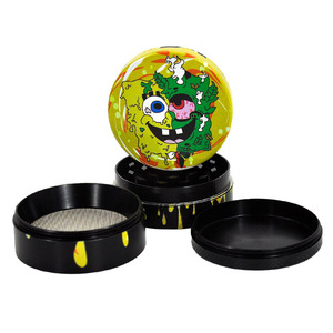 热销优质55毫米药草研磨机锌合金OEM定制标志研磨机 - Product Image 1