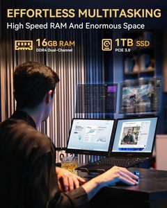 デュアルスクリーンラップトップコンピューター14インチ、i7-1255UプロセッサーFHD1920x1080ディスプレイBluetooth5.2 USB 3.0 WiFi - Product Image 2