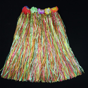 Nhảy múa nhiệt đới Hoa Dâm Bụt váy Halloween bãi biển bên trang phục 80 cm Hula cỏ Váy Cô Gái phụ nữ Hawaii bên - Product Image 4