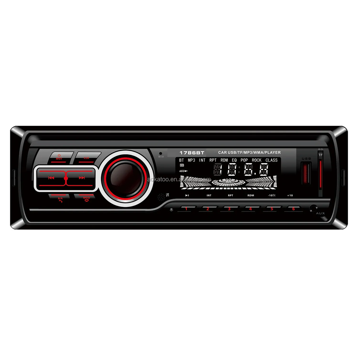 자동차 라디오 Autoradio 1 Din SD MP3 플레이어 JSD-520 자동차 스테레오 FM Aux 입력 수신기 SD USB