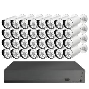 32CH 4K CCTV-Überwachungs kamerasystem mit Gesichts erkennung Metall gehäuse IP66 für drinnen und draußen
