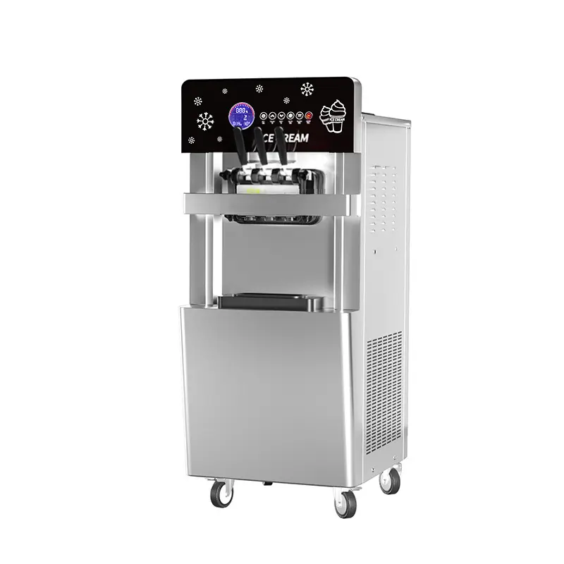 Effiziente kontinuierlich schlagende Eismaschine Verfügbar in drei Geschmacksrichtungen Mini-Eismaschine