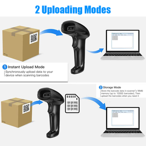 เครื่องสแกนบาร์โค้ด BT 2D รองรับการสแกนหน้าจอโทรศัพท์ เครื่องอ่านคิวอาร์โค้ด พร้อมแบตเตอรี่ 1800mAh สแกนต่อเนื่องได้ 20 ชั่วโมง - Product Image 6