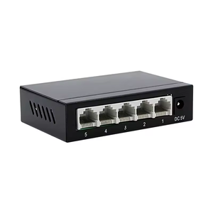 工厂OEM/ODM金属外壳5端口网络交换机10/100M 1000Mbps家庭网络系统网络交换机 - Product Image 1