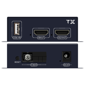 通过光纤1080P 20KM HDMI到光纤KVM扩展器TCP/IP黑色 - Product Image 3