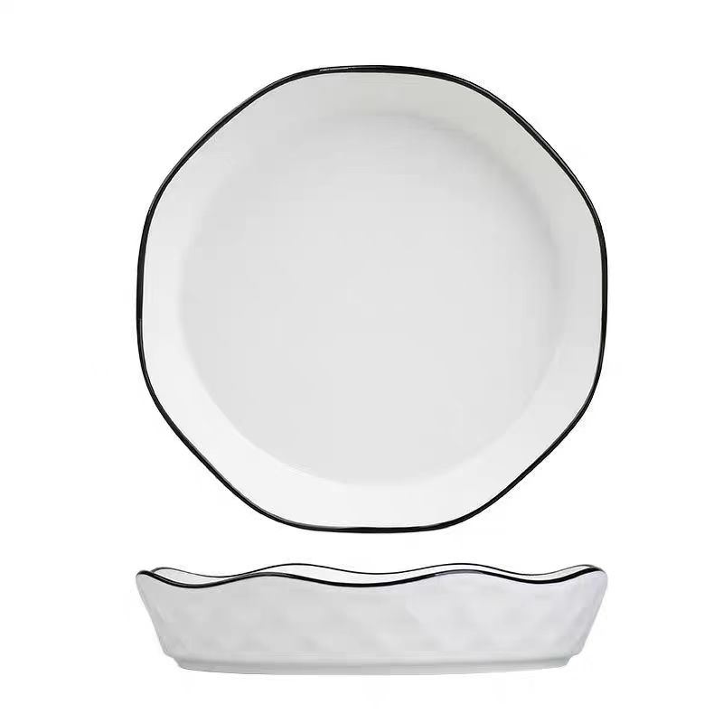 Assiette à volants de 8 pouces