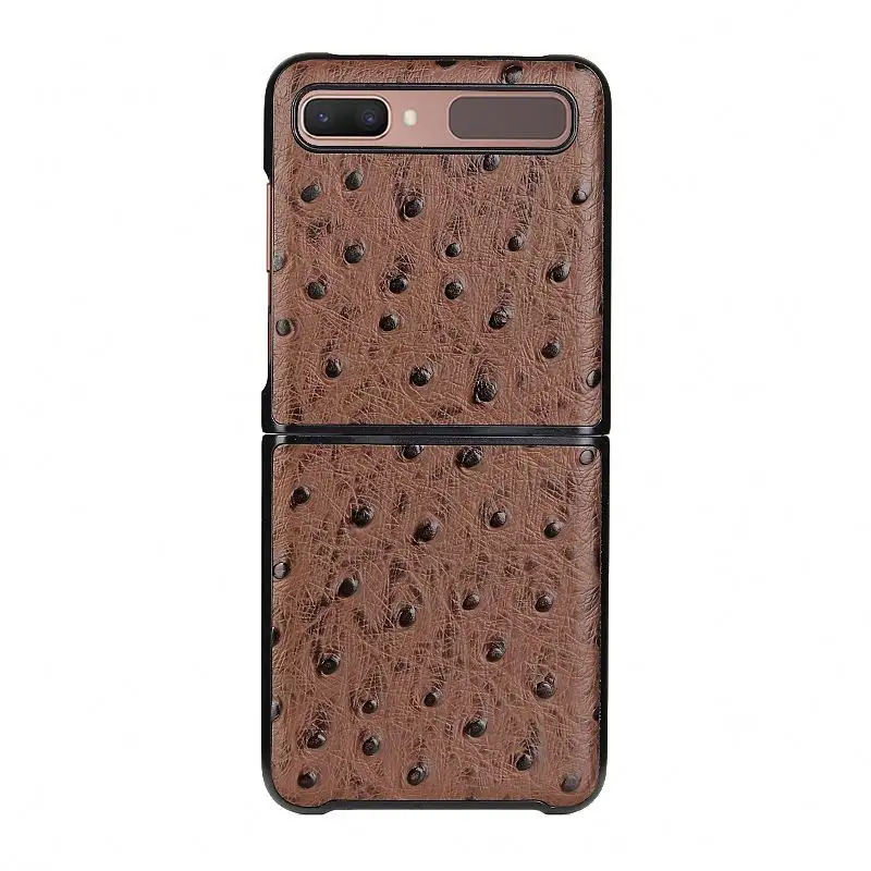 Convient pour Samsung galaxy zflip3 étui de téléphone motif camel étui en cuir d'affaires z flip4 étui de protection pliable dur