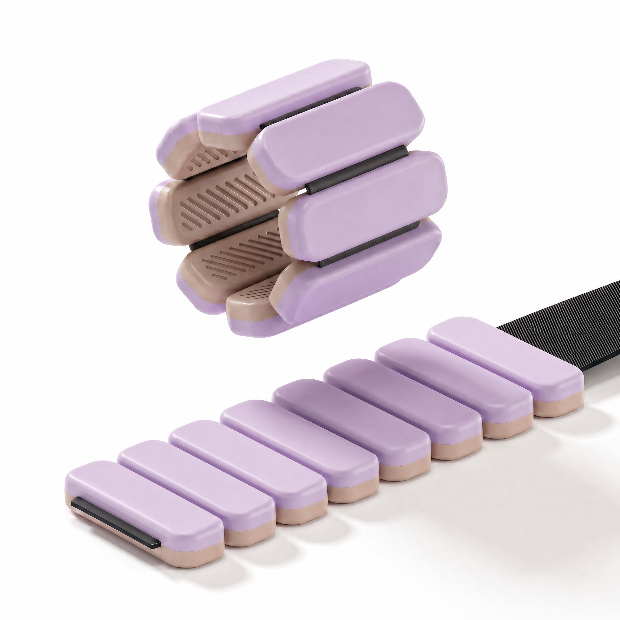 Couleur café violet bicolore