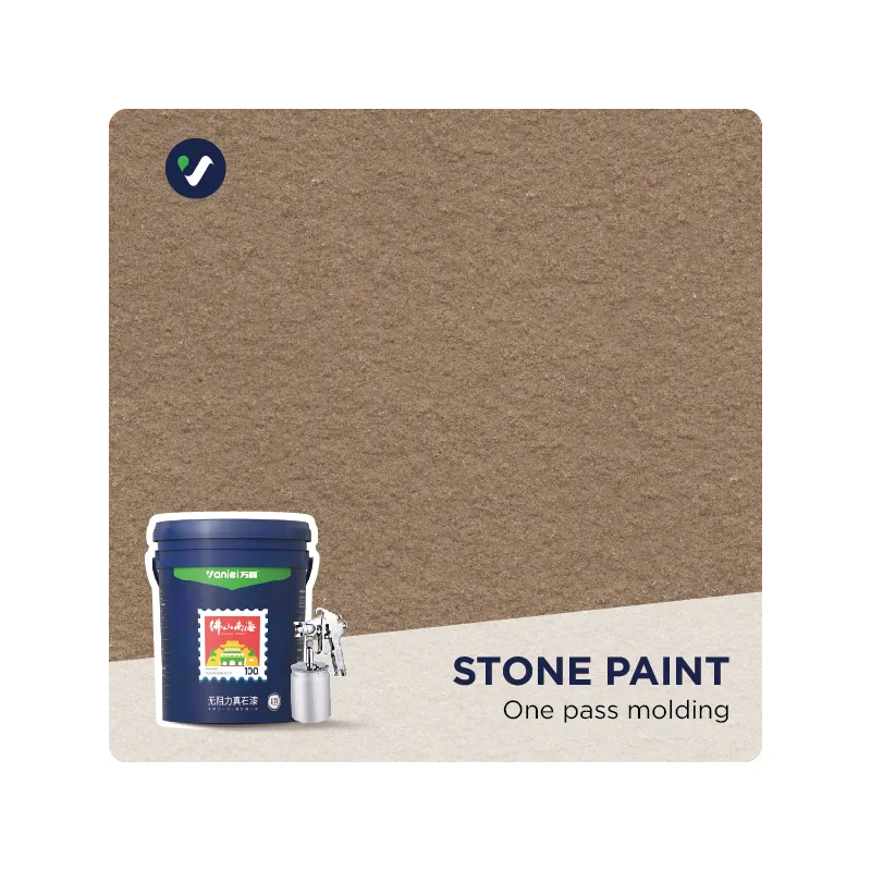 Wanlei nuevo producto pintura de textura de piedra acrílica para casa