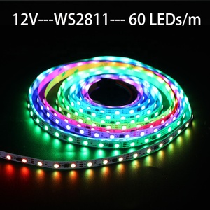 5V 12V 24V แอดเดรสพิกเซล RGB Ruban LED โปรแกรม WS2812 WS2812B RGBIC กลางแจ้งกันน้ํา Dream แอดเดรส LED Strip Light