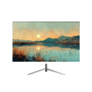 23.8英寸直发光二极管电脑游戏显示器IPS面板高清分辨率HDMI VGA输入超薄风格，适用于办公商务笔记本电脑