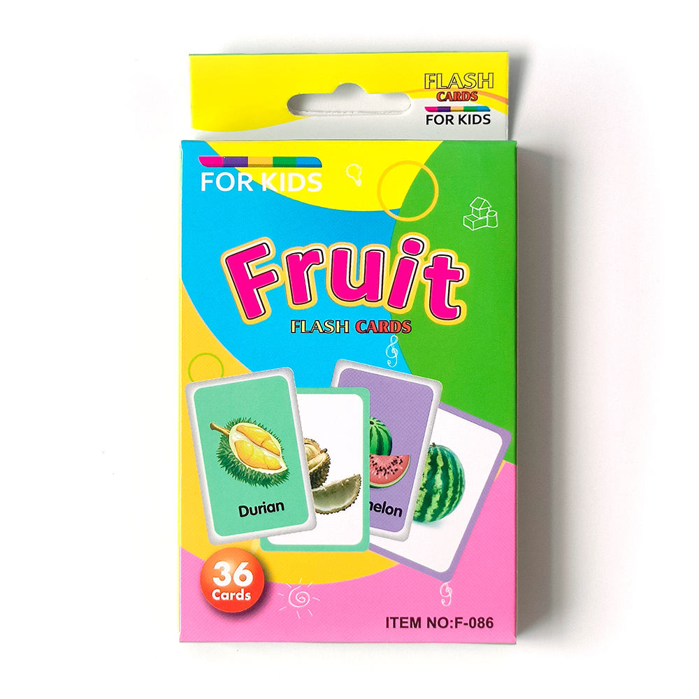 Frutas tarjetas flash