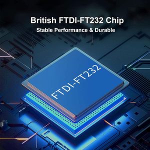 通用串行总线至串行适配器电缆RS232 DB9公端口支持视窗11 10 8.1 8 FTDI FT232RL扫描仪摄像机芯片组 - Product Image 4