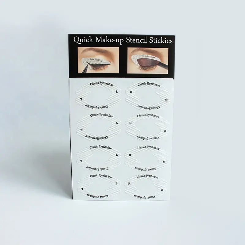 Make Up Lidschatten Schablone Vorlage Eyeliner Aufkleber 2 In 1 Eyes Line Schablone Patch Vlies Aufkleber