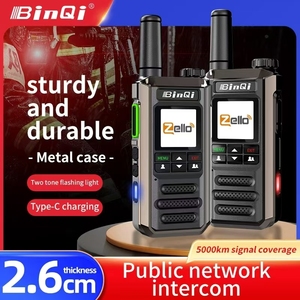 Binqi H18 Android 4G POC <strong>Network</strong> Cluster Handheld Walkie-Talkie Flash Lights WiFi for Bluetooth Functions for All Overseas - Product Image 2