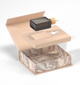 Customized Logo Luxury Design Golden Foil Cosmetic Packaging Paper <strong>Gift</strong> Magnetic Box - Product Image 3