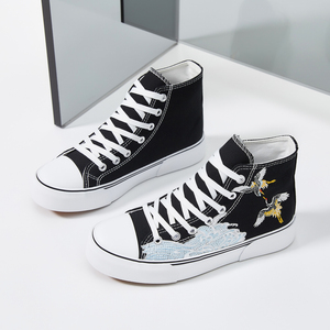 Bán buôn cao cần cẩu hàng đầu Thêu Giày vải cho phụ nữ người đàn ông ren lên giày thời trang ở mức giá thấp - Product Image 5