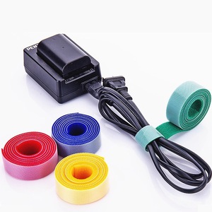 定制钩环背靠背自粘电缆扎带 - Product Image 1