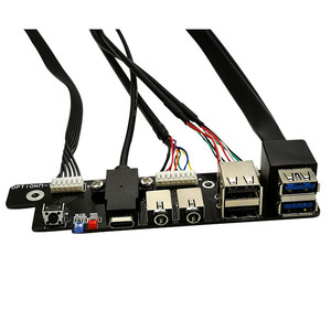 Werkseitig Diy Mini-Computer gehäuse Dual-USB-Buchse 3.0/2.0 HD Audio TYP C-Schnitts telle USB-Datenkabel auf der Vorderseite - Product Image 1