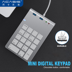 ACASIS有線数値キーパッド18キーミニUSB3.0ハブポータブル財務会計オフィスキーボードラップトップ用テンキー - Product Image 5